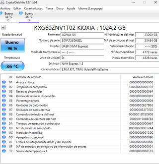 SSD NVMe Kioxia XG6 1TB PCIe 3.0