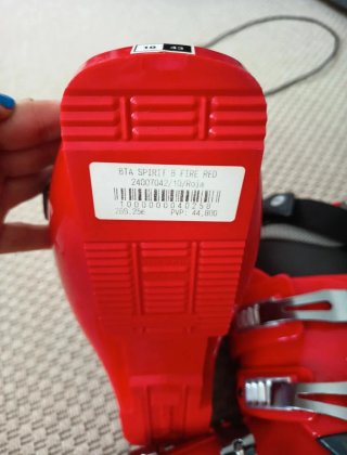 Botas de esquí Lange rojas
