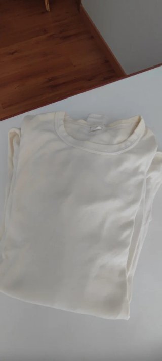 Camisetas manga larga blanca unisex