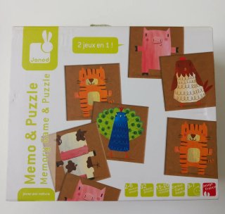 Janod Memo & Puzzle Gioco Bambini