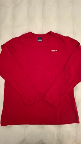 Camiseta UMBRO Roja Manga Larga