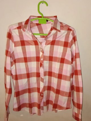 Camisa cuadros manga larga