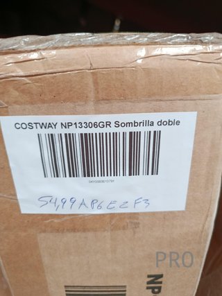 COSTWAY NP13306GR Ombrellone doppio