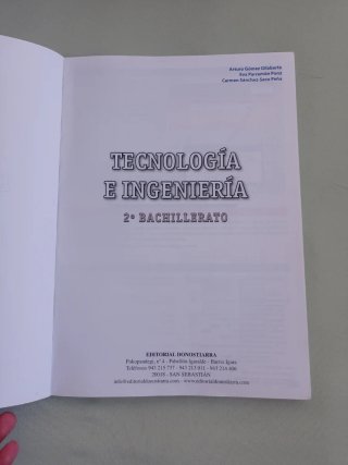 Tecnología e ingeniería II. 2o Bachillerato