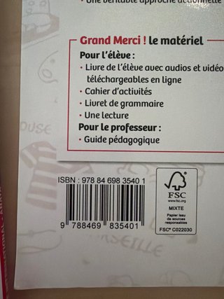Grand Merci! 3. Cahier d'activités