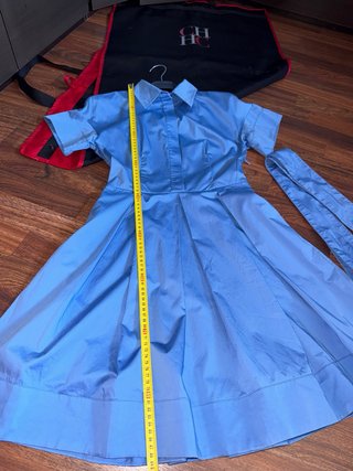 Vestido Azul Carolina Herrera