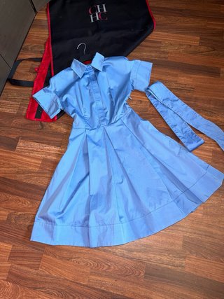 Vestido Azul Carolina Herrera
