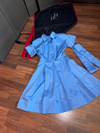 Vestido Azul Carolina Herrera