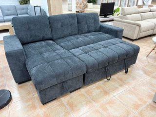 sofá cama chaiselongue con arcon 250cm 2 colores