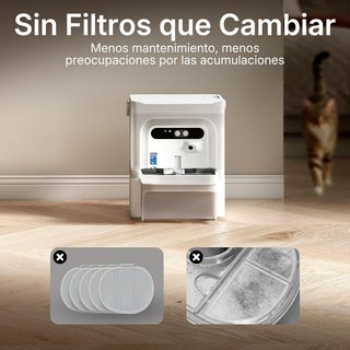 Fuente automática para gatos con cámara