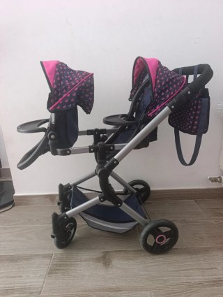 Carrito de juguete gemelar