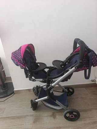 Carrito de juguete gemelar