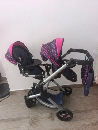 Carrito de juguete gemelar