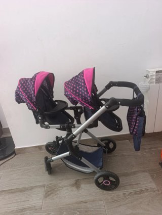 Carrito de juguete gemelar
