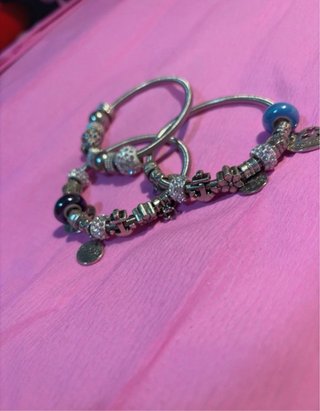 Pulsera tipo Pandora plata( imitación )