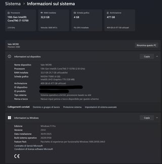 Dell Precision 3260, i7 13700, 32Gb RAM + T1000