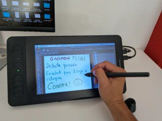 Tableta Gráfica Dibujo Gaomon PD1161 + Soporte