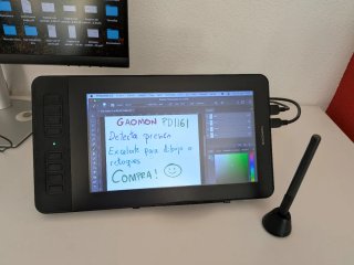 Tableta Gráfica Dibujo Gaomon PD1161 + Soporte
