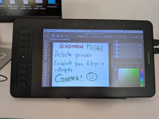 Tableta Gráfica Dibujo Gaomon PD1161 + Soporte