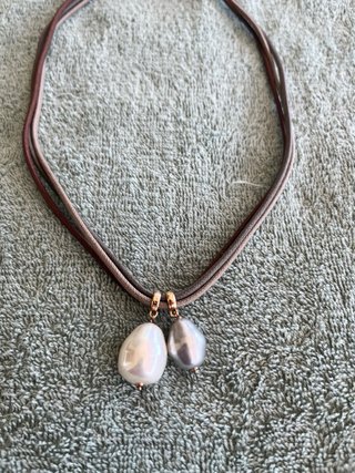 Collana Ippocampo con perle barocche