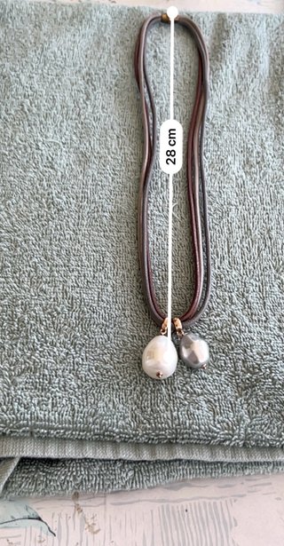 Collana Ippocampo con perle barocche