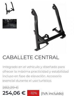 Caballete Ducati Multistrada V2 y 950 Original