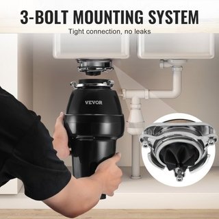 Garbage Disposal 3/4 HP Continuous Food Waste Disp