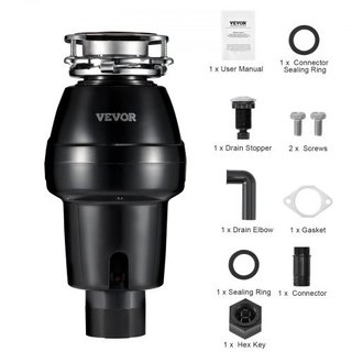 Garbage Disposal 3/4 HP Continuous Food Waste Disp
