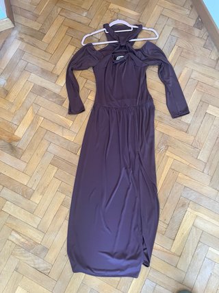 Vestido Laagam marrón talla única