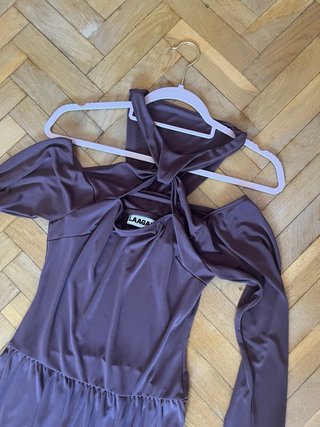 Vestido Laagam marrón talla única