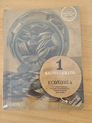 Libro Economía 1º Bachillerato - Anaya (Operación