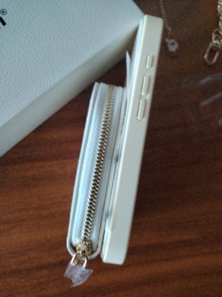 Funda Hanman iPhone 17 Blanco Oro Bolso