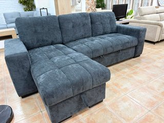 sofá cama chaiselongue con arcon 250cm 2 colores