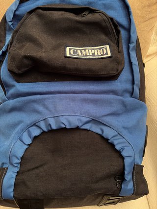 Mochila Campro Azul y Negra