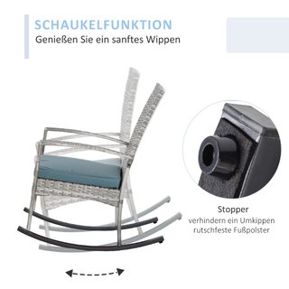Silla mecedora, sillón oscilante, silla de jardín