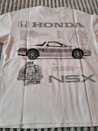 Camiseta Honda NSX Pull&Bear Blanca