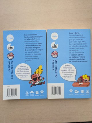Lote 2 Libros Capitán Calzoncillos SM