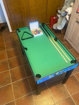 Futbolín y mesa de billar 2 en 1