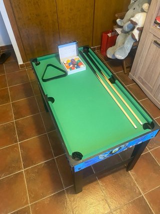Futbolín y mesa de billar 2 en 1