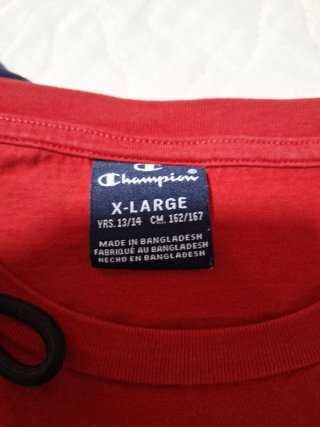 Camisetas Champion Niño Verde y Roja