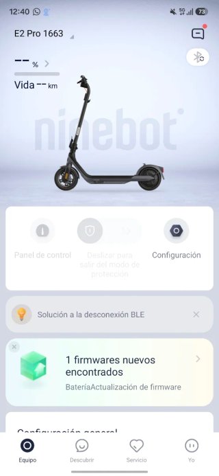 Patinete Eléctrico Segway Ninebot