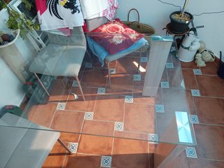 Mesa Comedor Cristal 140x80x75