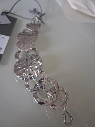 Bracciale Alberta Ferretti metallo martellato
