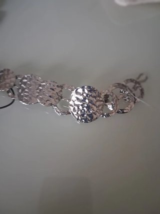 Bracciale Alberta Ferretti metallo martellato
