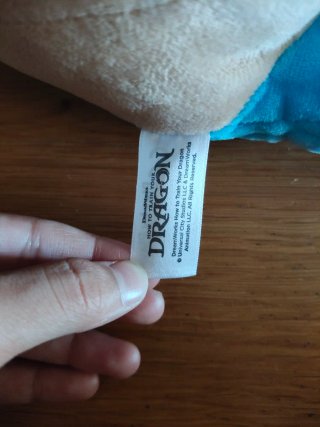 Peluche de dragón azul