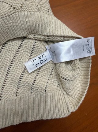 Jersey sin mangas Caroll beige talla L