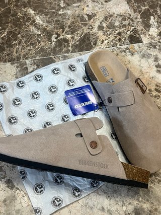 Zuecos Birkenstock Hombre Talla 44 Gris