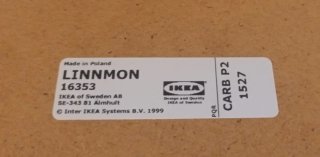 Mesa Ikea Negra y Plateada