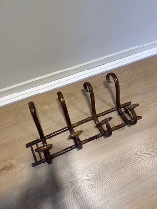 Perchero de madera vintage