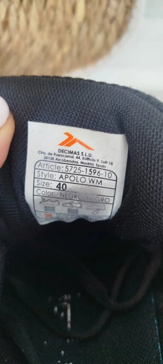 Zapatillas deportivas Tenth negras Talla 40
